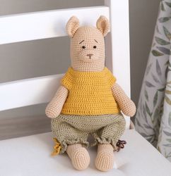 Llama crochet pattern in English, Alpaca baby toy crochet pattern