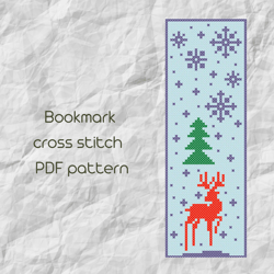 Bookmark cross stitch pattern / Winter ornament cross stitch / Easy cross stitch / PDF Pattern /145/