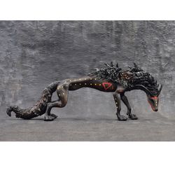 Black beast Monster Undead Original creature Figurine Sculpture OOAK Art doll Toy animal