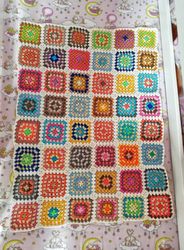 Crochet PATTERN Granny Square blanket