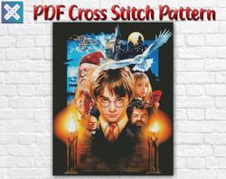 Harry Potter Cross Stitch Pattern / Hogwarts Cross Stitch Pattern / Fantasy Movie Cross Stitch Pattern / Instant Chart