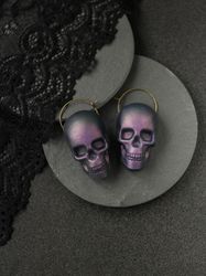 Skull earrings or skull ear weights