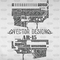 VECTOR DESIGN AR-15 Scrollwork 1