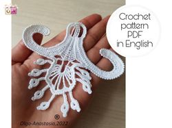 Crochet  Flower pattern , crochet Snowflake pattern , crochet pattern , Irish Crochet pattern , Motif crochet pattern ,