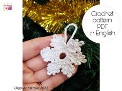Snowflake  4 Christmas crochet pattern , crochet Snowflake pattern , crochet pattern , Irish Crochet , Motif crochet ,