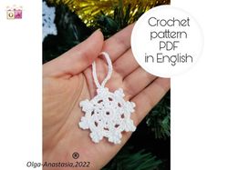 Snowflake  6 Christmas crochet pattern , crochet Snowflake pattern , crochet pattern , Irish Crochet , Motif crochet ,