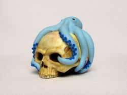 Octopus on skull - silicone mold