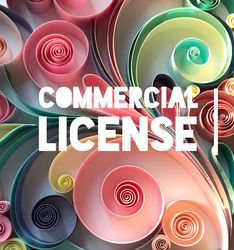 Commercial license for making quilling artworks according to patterns and templates from QllArt.
