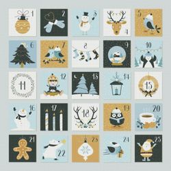 Cross Stitch Pattern | Christmas Advent Calendar | 2 Sizes | PDF Counted Vintage Highly Detailed Stitch