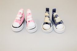 Blythe Shoes  - Set of 2 –Textile sneakers for Blythe –  3.3 cm sole length - Boots for Obitsu11 – Christmas gift