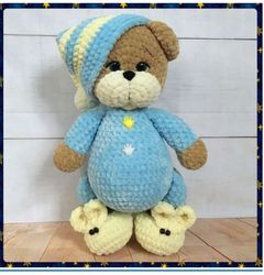 crochet pattern teddy bear, amigurumi bear, sweet bear, crochet bear toy, plush teddy bear