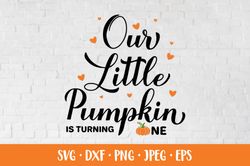 Our little Pumpkin is turning one. Fall baby 1st birthday SVG