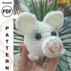 Crochet Pattern Piggy, Amigurumi Pig