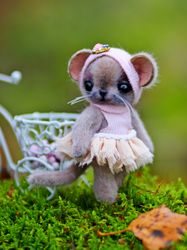 Mouse Becky mouse, small mouse, lilac mouse, fantasy, fantasy mouse, fairy creature, animal, fairy animals