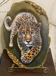 Cheese plate "Golden Jaguar"