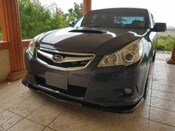 Front bumper spoiler lip for 10 16 Subaru Legacy Sedan 4Dr ABS JDM