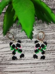 Beaded Earrings , Handmade Earrings Woman , mini earrings , baby earrings , cute animals