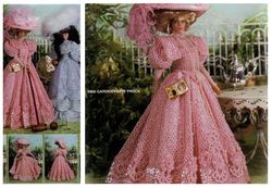 Digital | Vintage Barbie Crochet Pattern | Luxury Dress Crochet Patterns for Dolls 11-1/2" | ENGLISH PDF TEMPLATE