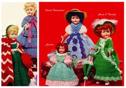 Digital | Vintage Dolls 7-1/2 - 11" Crochet Pattern | Crochet Pattern for American Dolls 7-1/2 - 11" | ENGLISH TEMPLATE