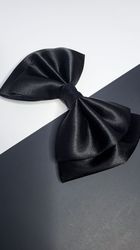 Hair bow clip for women, handmade, model Glamor