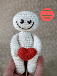 Joy doll with heart for Emotional health, mental health, to embrace your emotions