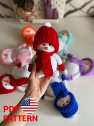 Crochet PATTERN Snowman