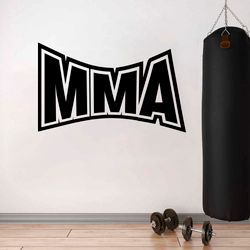 Logo MMA Mixed Martial Arts Car Stickers Wall Sticker Vinyl Decal Mural Art Decor