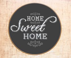 Home sweet home cross stitch pattern Modern cross stitch PDF Housewarming cross stitch PDF