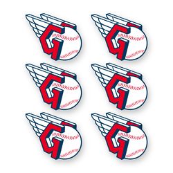 Cleveland Guardians Stickers Set of 6 pcs by 3 inches each MLB Team Decals Vinyl Car Window Laptop Case Truck