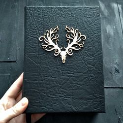 Wendigo witch book for sale Custom spell book Witchcraft practical magic book Celtic vintage wicca book