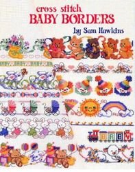 Baby Borders / PDF Vintage Cross Stitch Pattern / Digital Instant Download