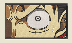 Anime Embroidery Pattern Luffy Eye Closeup