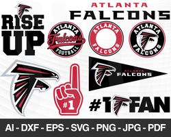 Atlanta Falcons SVG, Atlanta Falcons files, falcons logo, football, silhouette cameo, cricut, cut file, digital clipart,