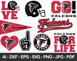 Atlanta Falcons SVG, Atlanta Falcons files, falcons logo, football, silhouette cameo, cricut, cut file, digital clipart,