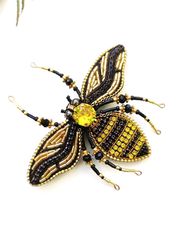 Beaded insect brooch, insect pin, mooth brooch, butterfly brooch, bug pin, bee brooch, bug brooch, insects, madam toto
