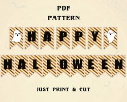Halloween paper garland for fire place. Diy Halloween decor. Holiday diy.