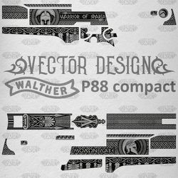 VECTOR DESIGN Walther P88 compact "Warrior of sparta"