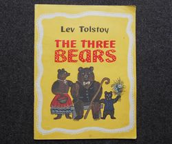 Lev Tolstoy. The three beards. Vasnetsov Illustrated book Rare Vintage Soviet Book USSR in English