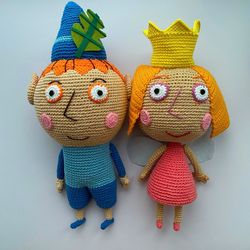 Elf Ben and Princess Holly PDF crochet pattern amigurumi