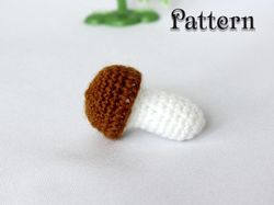 Mushroom crochet pattern amigurumi, Play food mushroom, Crochet food pattern mushroom pattern