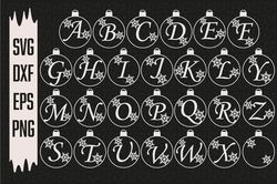 Alphabet Christmas Svg, Font Svg, Letter Svg, Digital download