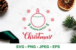 Days until Christmas SVG. Christmas Countdown sign SVG