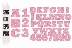 Donut Alphabet Svg, Donut Numbers Svg, Font Svg, Letter Svg, Digital download