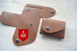 DIY Digital file pattern/ template origami leather card wallet PDF
