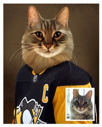 Custom portrait of your pets. For American sports fans.