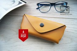 Leather Origami Glasses Case pattern pdf