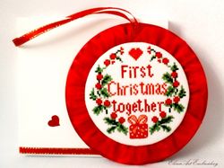 Keepsake First Christmas Together, Our 1st Christmas Mr and Mrs, First Christmas Married, Christmas Ornament Handmade