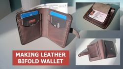 Leather Bifold Wallet Pattern PDF VIDEO tutorial