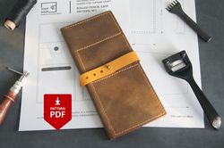 Leather Rolled pencil case pattern PDF file