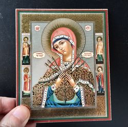 Softener of Evil Hearts Mother of God  | Inspirational Icon Decor| Size: 5 1/4"x4 1/2"